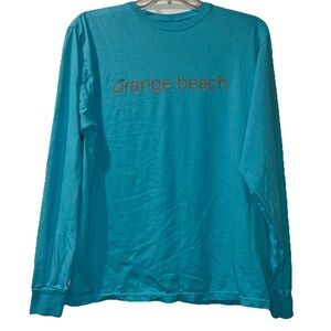 Orange Beach Graphic Long Sleeve Tshirt Women’s Small